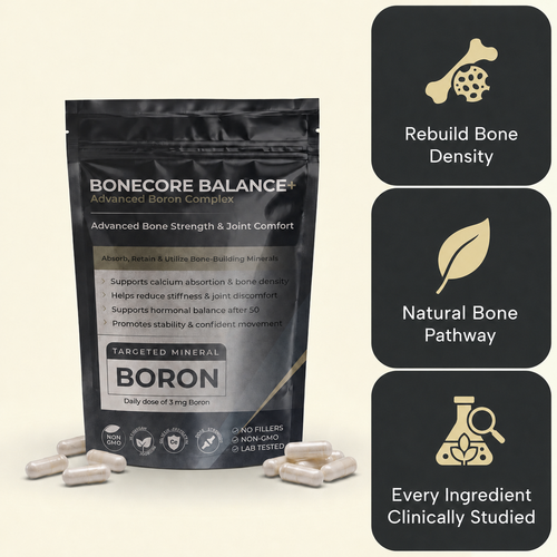 Bone Density Formula 6-in-1 — With 500mg Algae Calcium, D3, K2, Magnesium, Zinc & Boron